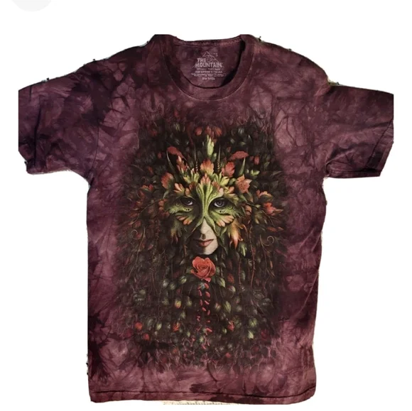 The Mountain Floral Masquerade Mask Tee Shirt Size Small. Vintage. Joun … - Picture 6 of 6